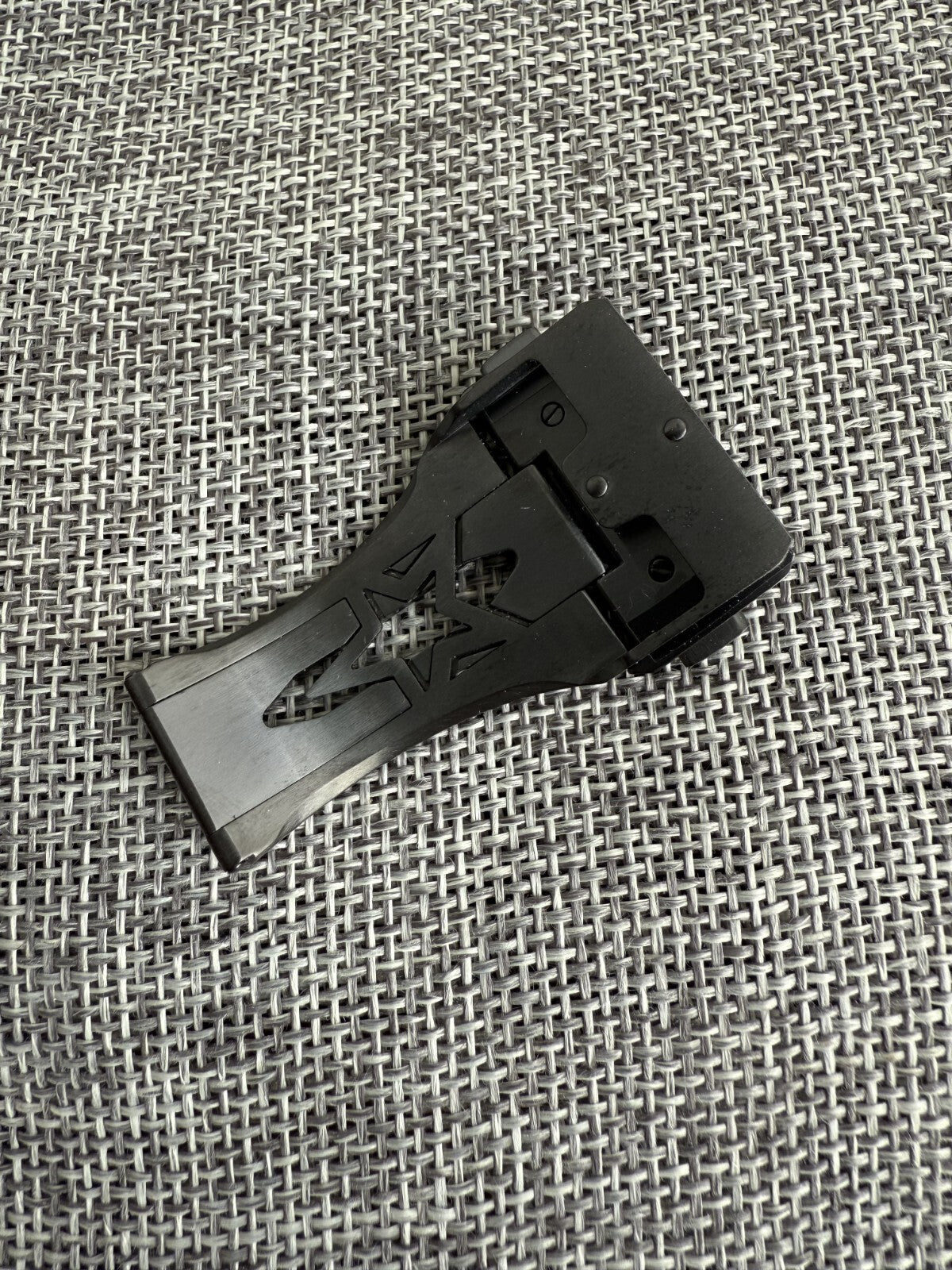 ZENITH 22MM rubber/leather band black clasp for defy