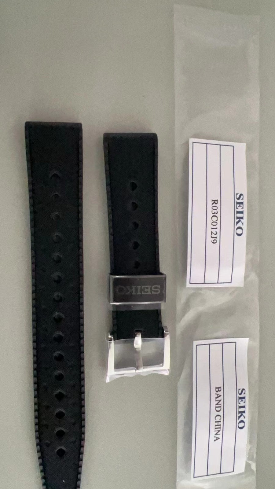 SEIKO PROSPEX DIVER SCUBA 1965 19mm DIVERS SJE093J1 (SBEN003)rubber band