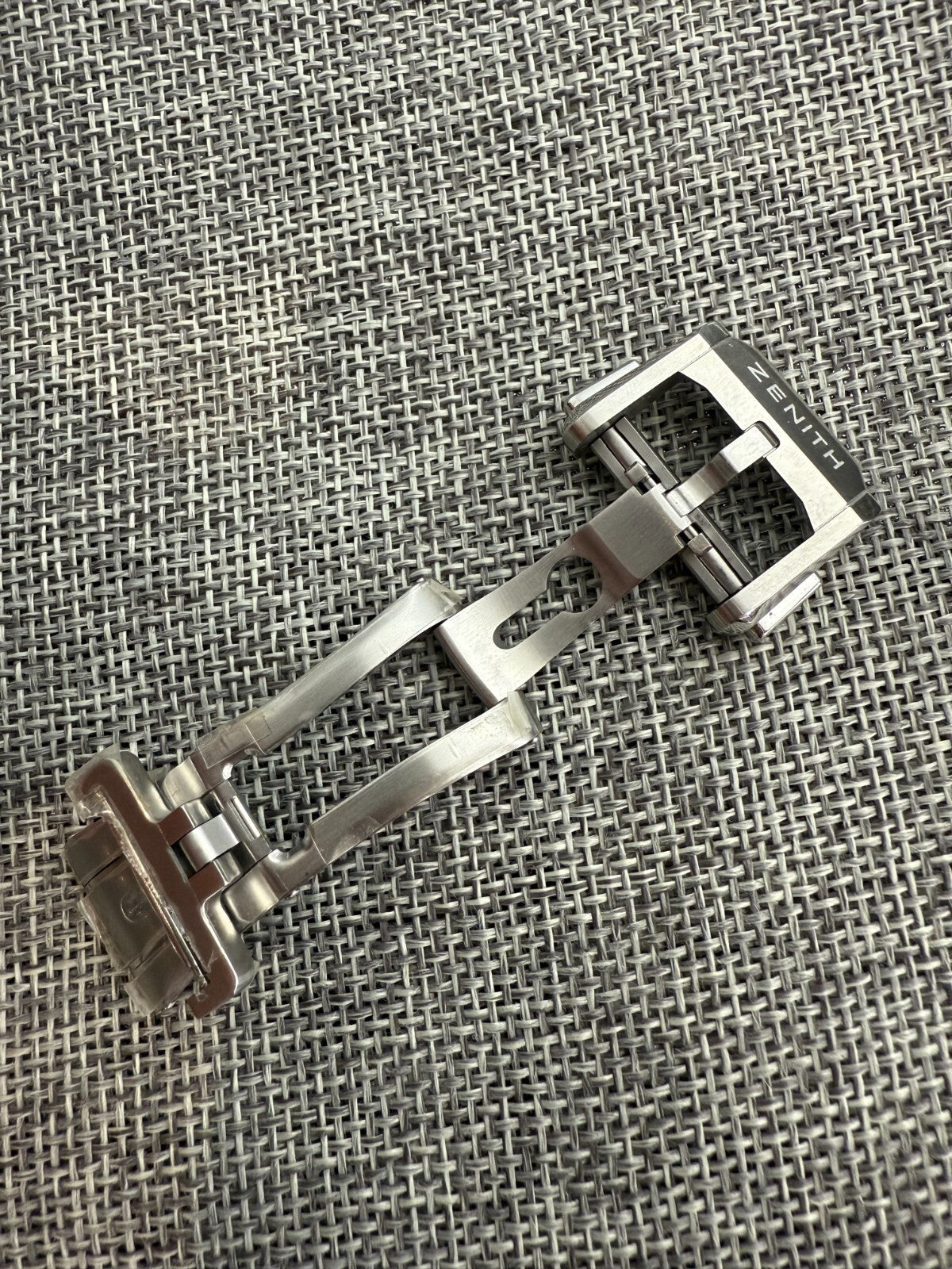 Genuine Zenith defy 18mm for rubber/leather strap Deployment Clasp