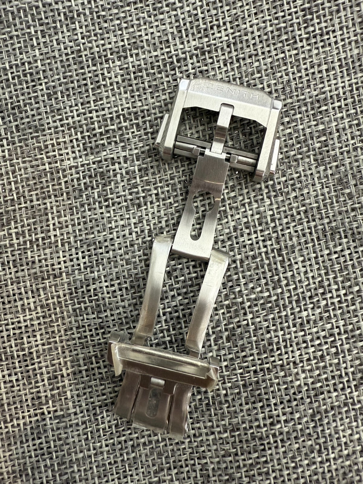 Genuine Zenith defy 18mm for rubber/leather strap Deployment Clasp