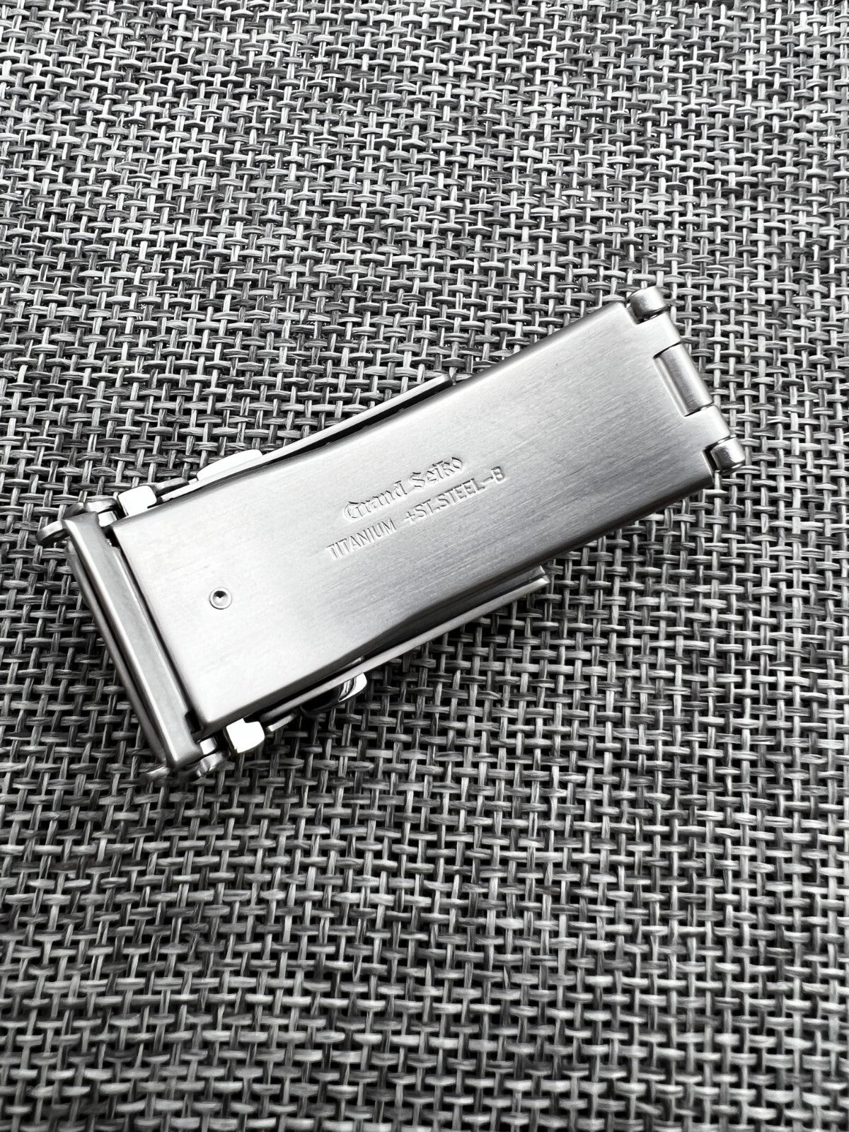 GRAND SEIKO Diver’s GS TITANIUM original buckle clasp 18MM*18MM Ratchet SLGA001