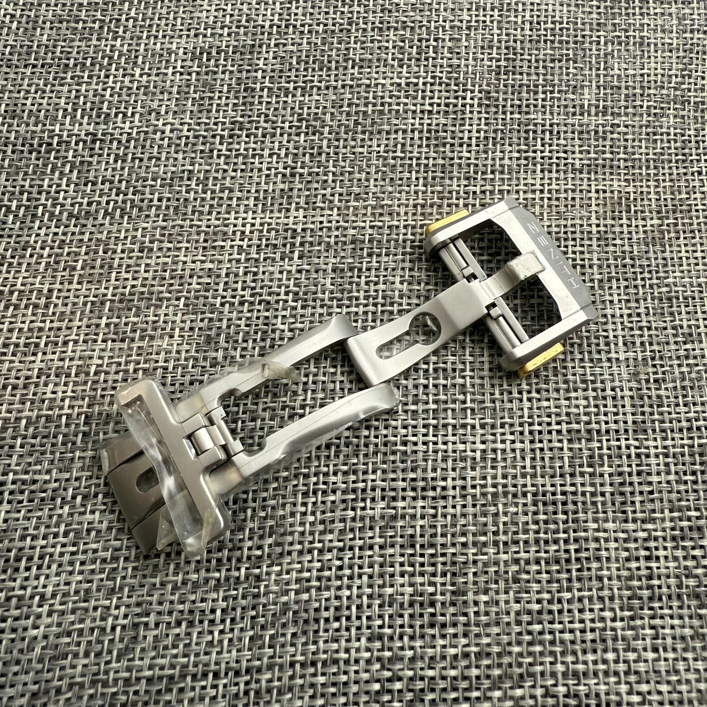 Genuine Zenith defy 20mm golden for rubber/leather strap Deployment Clasp