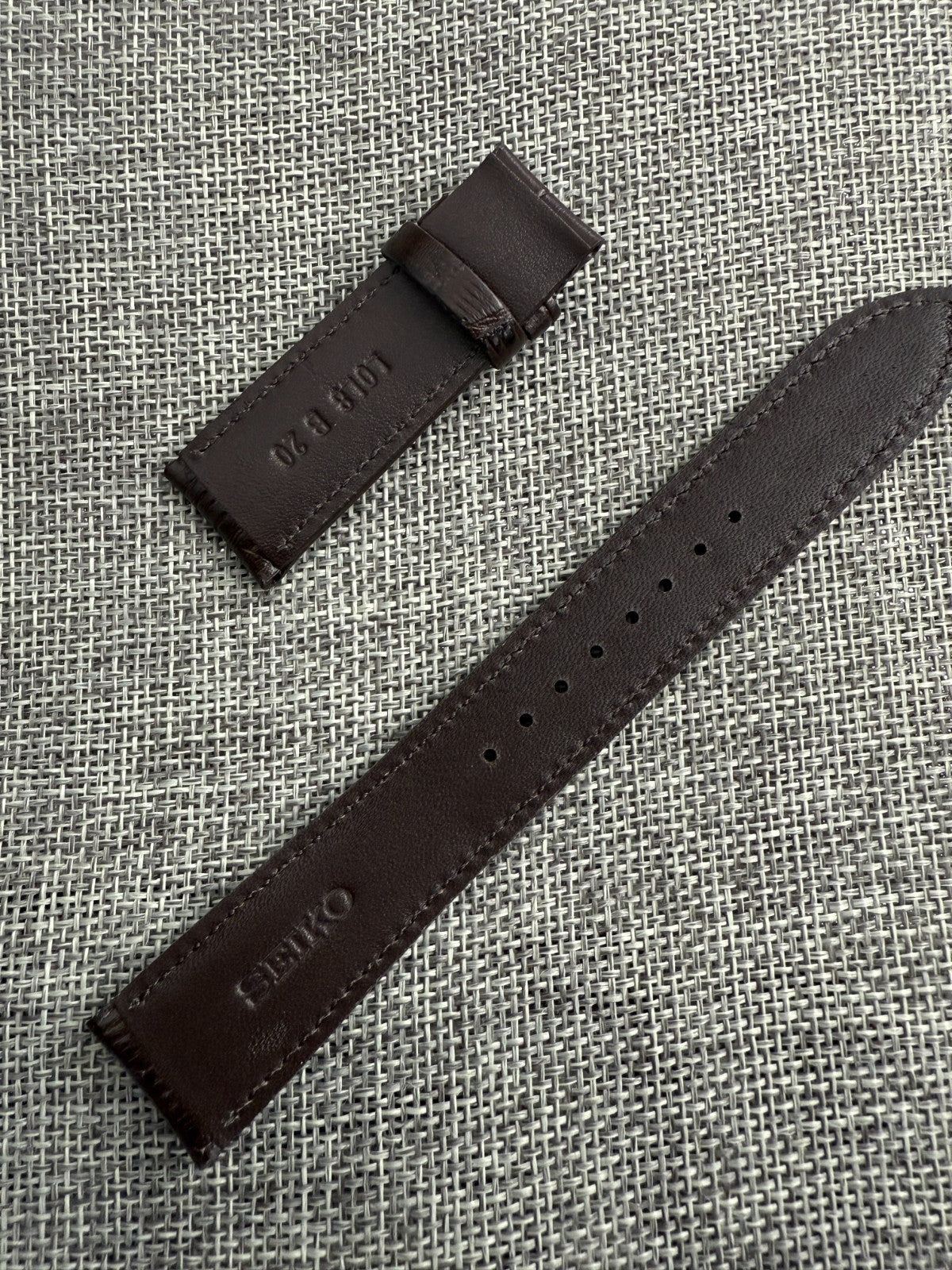 SEIKO Prospex SBDC121 PADI 6R35-00P0 L0L8024J0 20mm lug brown leather band strap