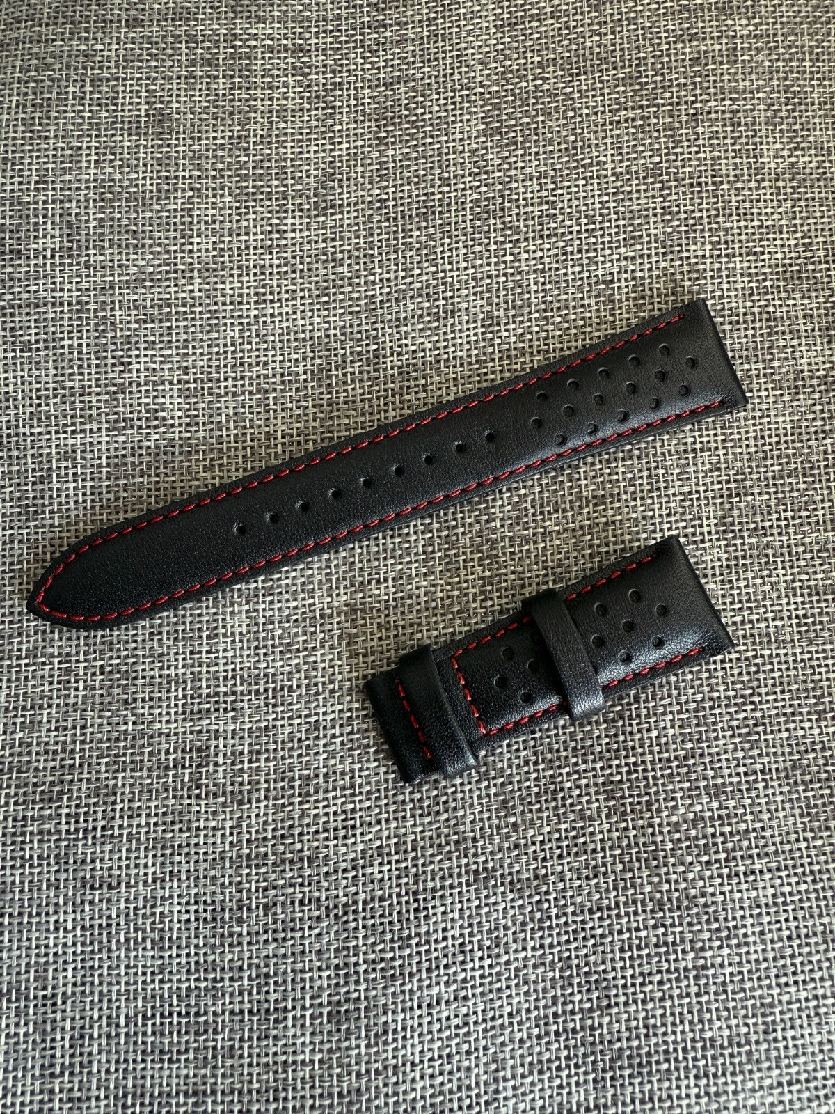 Seiko SSC945 Prospex Red Bezel Speedtimer 21mm red leather band V192-0AH0