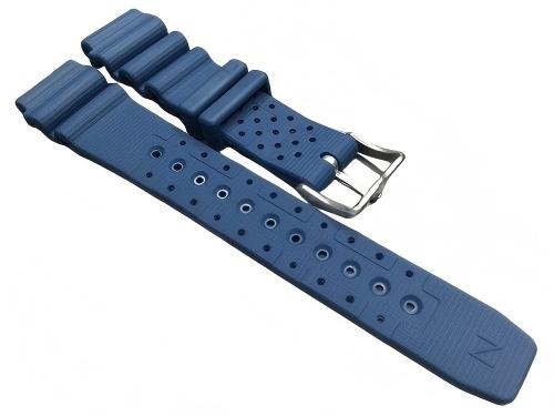 Citizen Promaster Diver Blue Rubber Watch Band Strap BN0151-09L E168-S097380