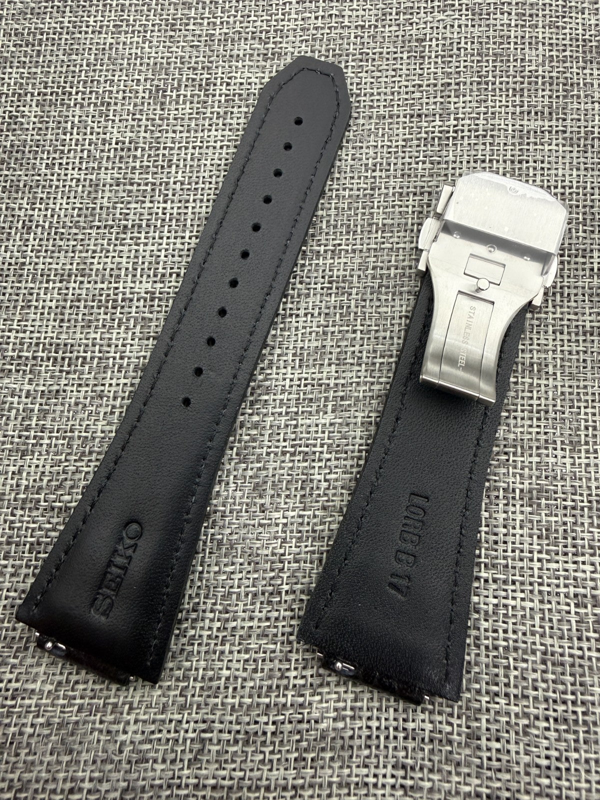 King Seiko VANAC KS SLA083 SLA085 SLA087 SLA093 8L45 leather band/17mm black
