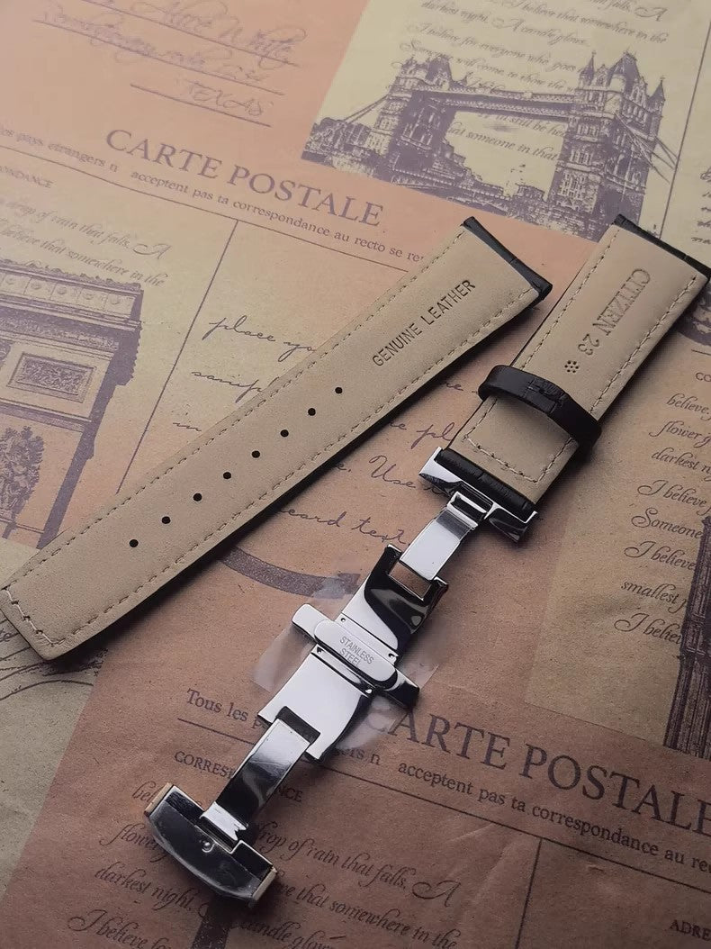 CITIZEN BU2023-04E BU2023-12E 23mm Original Leather Watch Strap