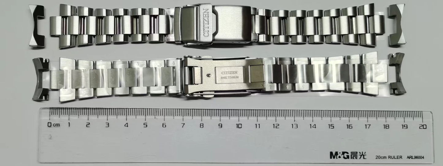 CITIZEN AS5010-51E，BJ7000-52E S015693 CA0290-51E，FB3000-59C titanium bracelet