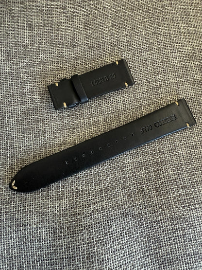 SEIKO Prospex 20mm Watch Band L0LN013J0 SBDC135/6R35-00E0 SPB209J1 black leather