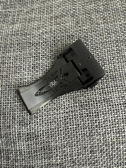 ZENITH 22MM rubber/leather band black clasp for defy
