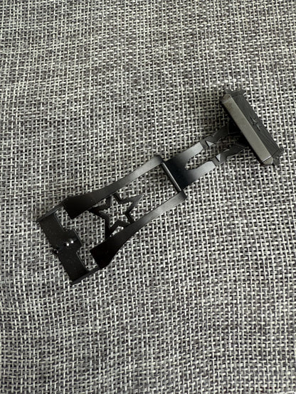 ZENITH 22MM rubber/leather band black clasp for defy