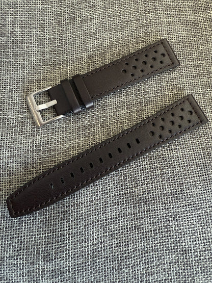 SEIKO Presage Style 60 SSK013J1 GMT Brown leather band strap 20mm lug 4R34-00B0