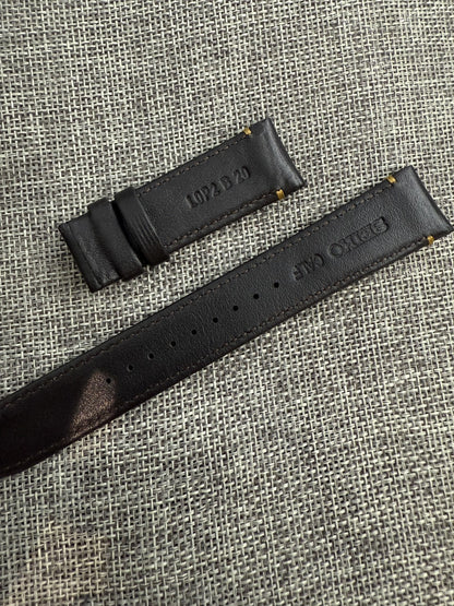 Seiko Presage 6R54-00F0 SARH001 GMT Date 20mm lug L0P2017J0 leather band strap