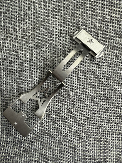 ZENITH 22MM rubber/leather band clasp for defy