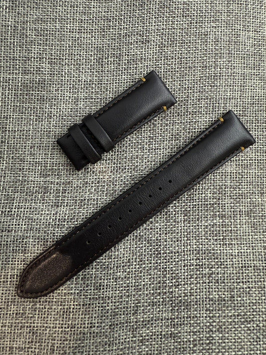 Seiko Presage 6R54-00F0 SARH001 GMT Date 20mm lug L0P2017J0 leather band strap