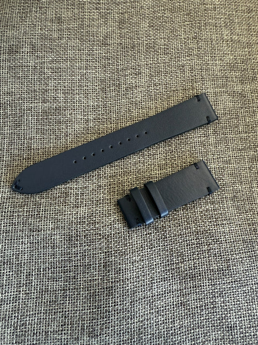 Seiko Alpinist SBDC117 6R35-00E0 6R35-01B0 SPB157J1 blue leather band strap