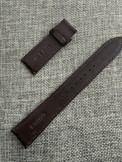 SEIKO Prospex SBDC121 PADI 6R35-00P0 L0L8024J0 20mm lug brown leather band strap