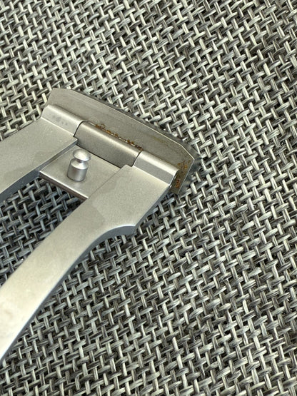 New Sinn 22mm STEEL grey Deployant Buckle Deployment for Rubber Strap