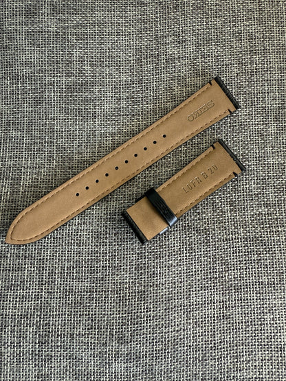 SEIKO PRESAGE 4R35-01B0 SRPA13J1 SRPA13 L0FR011J0 20mm leather band strap black-