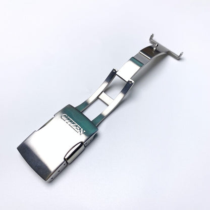 Stainless Steel Curved Lug Watch Band For Citizen Blue Angels 1 AT8020-03L/54L