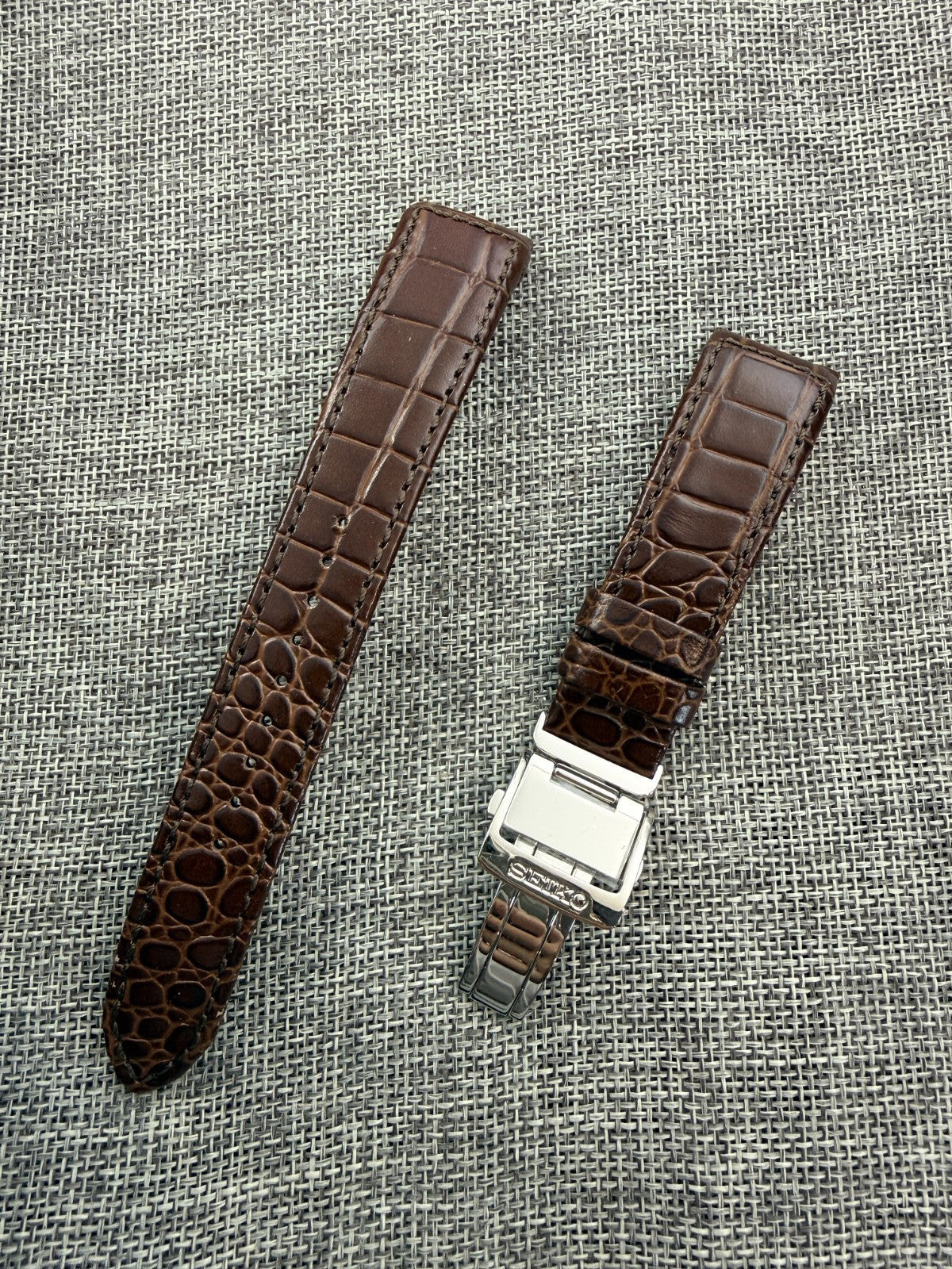 SEIKO 4A071JL SRX004 SPC059JC SNP023 SNP025JC 21mm Original Leather Watch Strap-