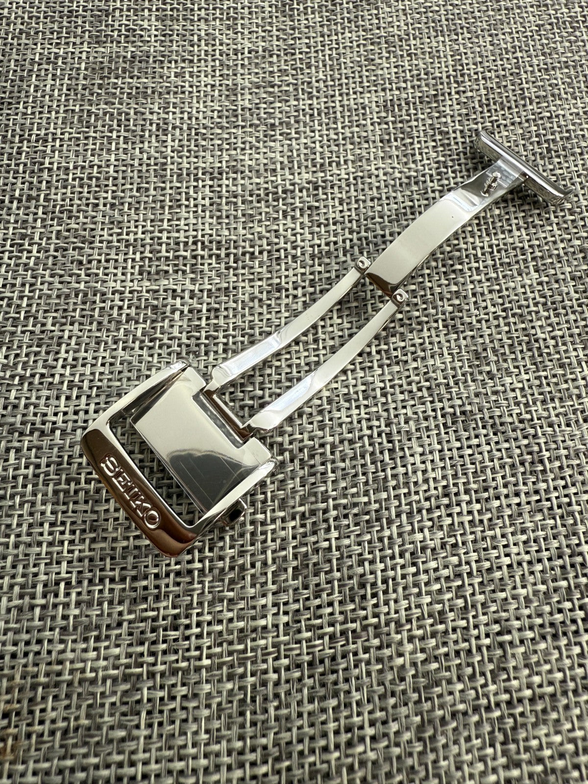 Seiko Prospex Alpinist 18mm Steel Deployant Clasp buckle for Leather Watch Band-