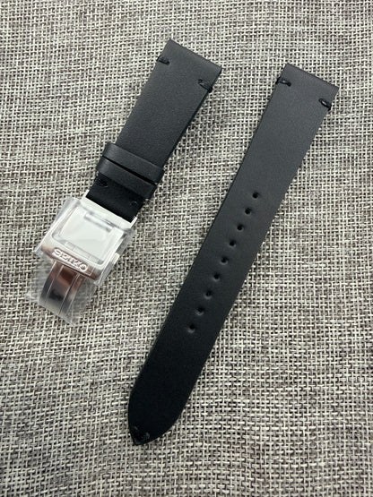 Seiko Prospex Alpinist  6R35-00E0 black strap leather band SBDC119 SPB159J1-
