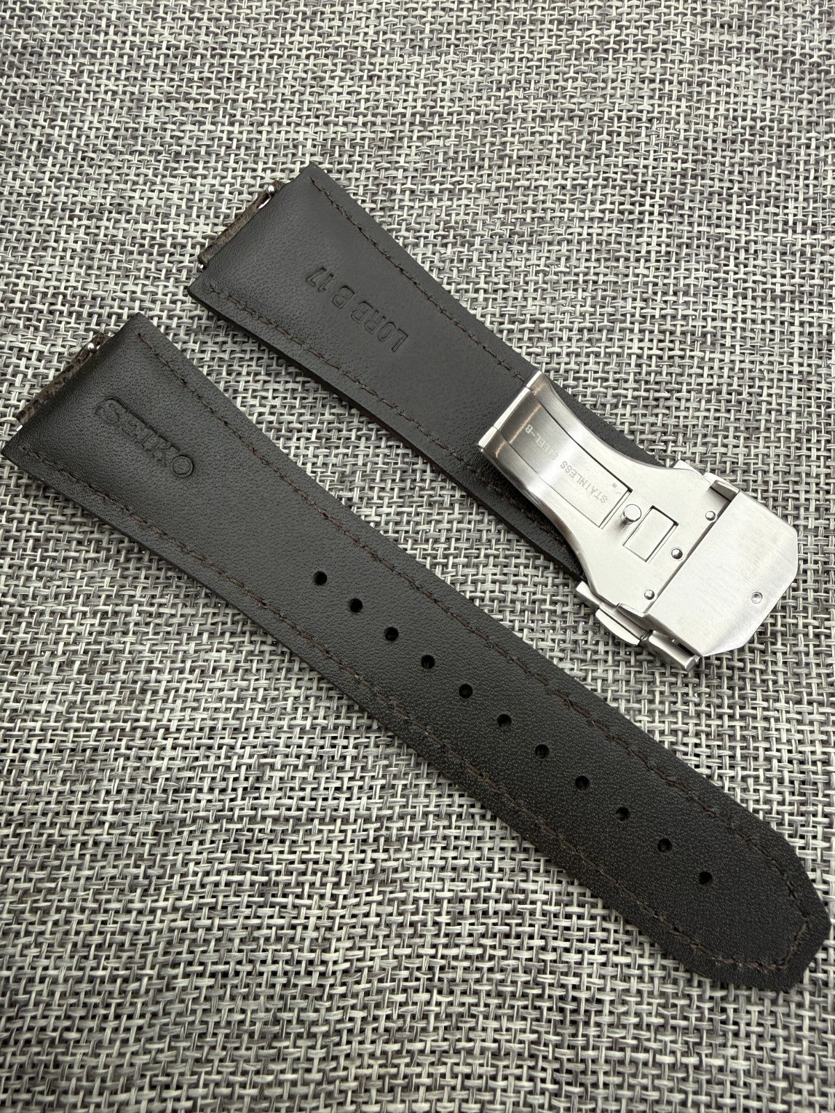 King Seiko VANAC KS SLA083 SLA085 SLA087 SLA093 8L45 leather band/17mm brown-