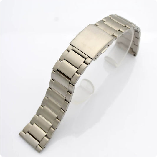 CITIZEN LightGray flat lug 22mm bracelet metal band-
