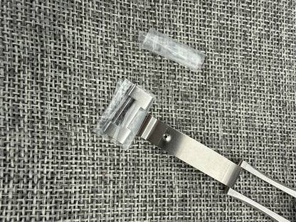 Grand seiko adapter 18*10mm with screw and pin for clasp (excluding clasp)-