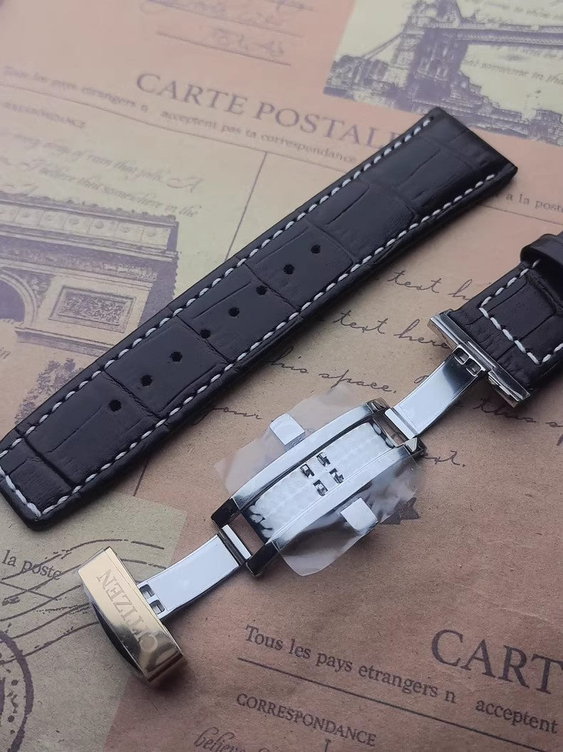 CITIZEN BU2023-04E BU2023-12E 23mm Original Leather Watch Strap