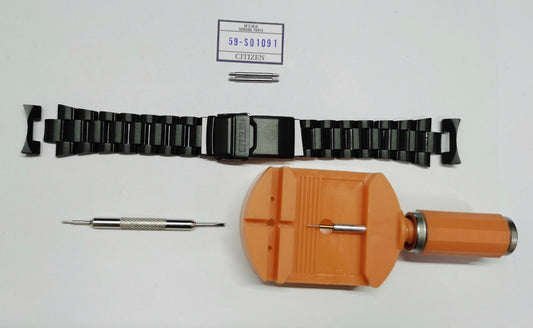 Citizen Night Hawk BJ7019-54E BJ7019-62E S052475 S025559 metal band bracelet