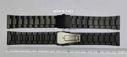 CITIZEN BLACK flat lug 23mm bracelet metal band-