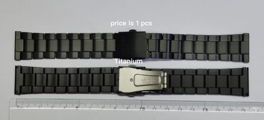CITIZEN BLACK flat lug 23mm bracelet metal band-