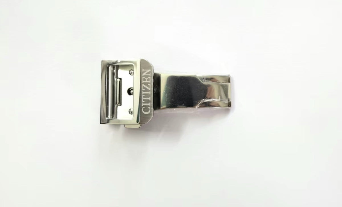 CITIZEN  Photovoltaic 16mm deployant single-fold clasp for leather band