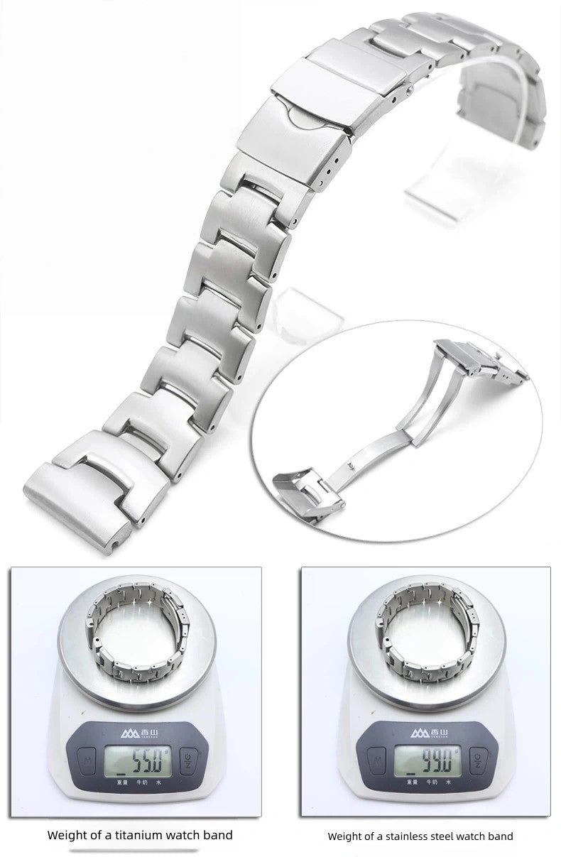 Titanium Watch Band 22/23/24mm Fits Seiko IWC Mido Breitling