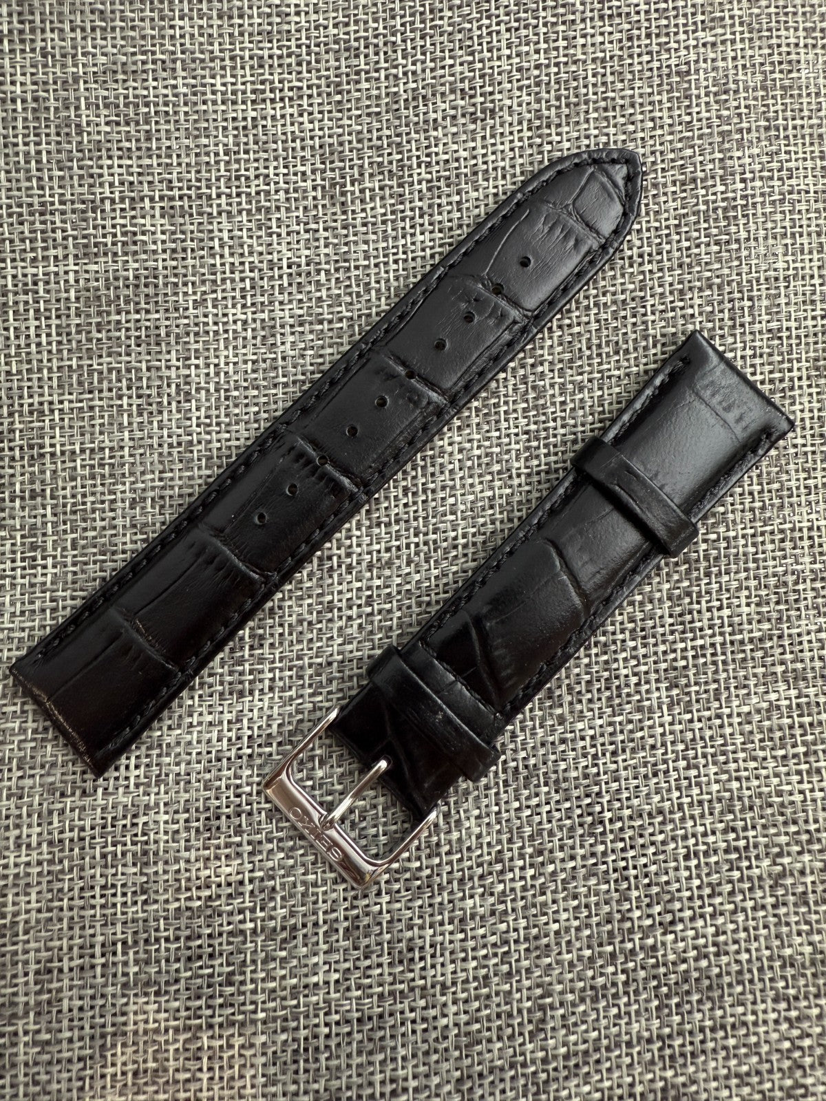 Seiko watch SUR113 SUR113P1 6N42-00D0 L0DR011J0 20mm lug leather band strap-