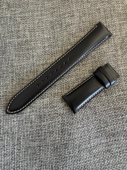 Seiko Prospex SPB119/SBDC089 "Ghost Alpinist" black leather band strap 20mm lug-