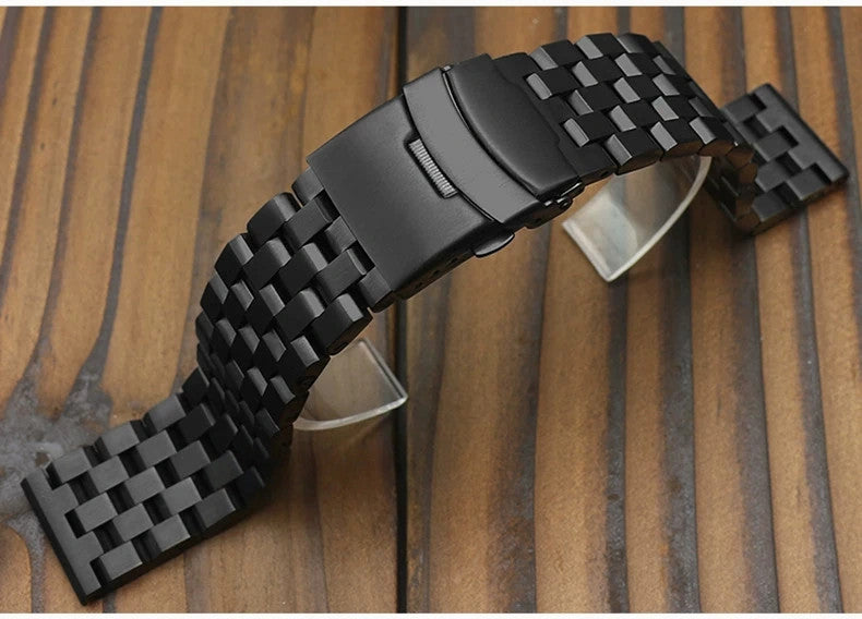 Stainless Steel Watch Band Fits Seiko Tuna Can 19/20/21/22mm Metal Bracelet