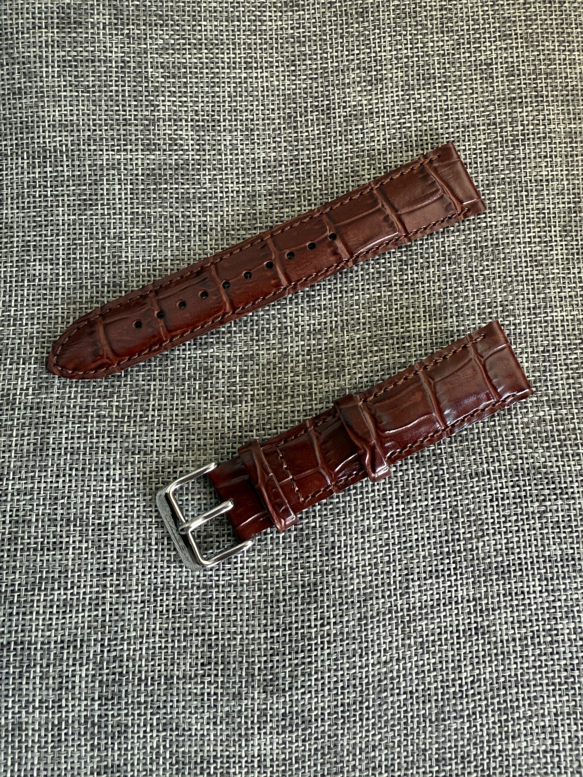 Seiko SUR360J8 SUR360 leather Band L011011J0 Brown 20mm strap 6N43-00A0-